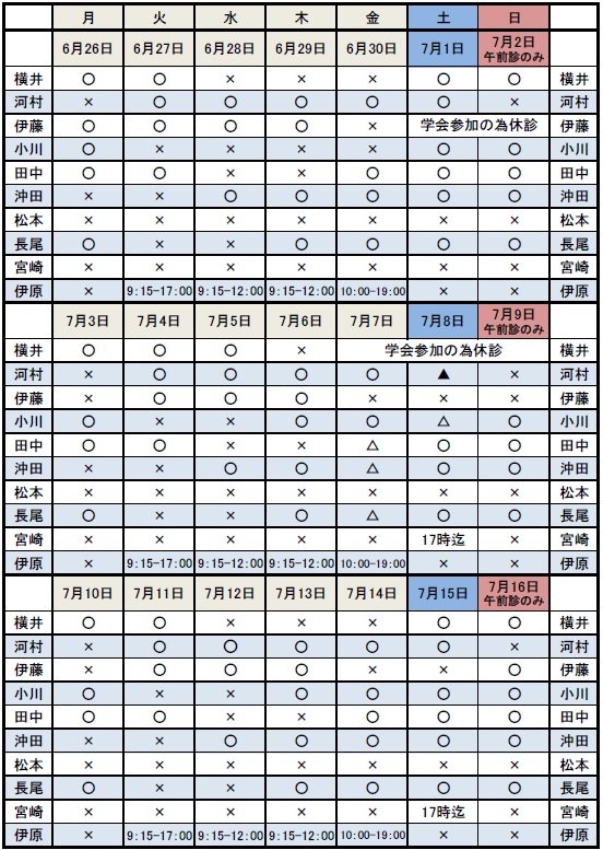 勤務表