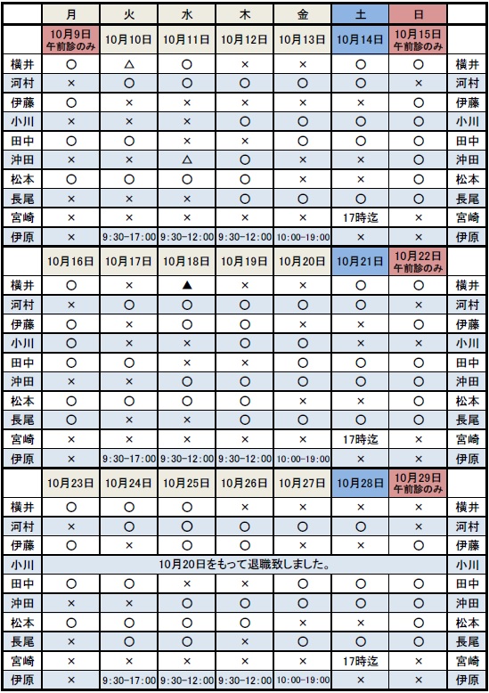 勤務表